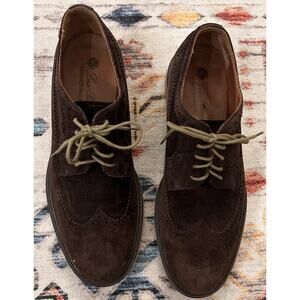 Loro Piana Men’s Suede Towney Walk Loafers Size 44.5 EU 10.5 US